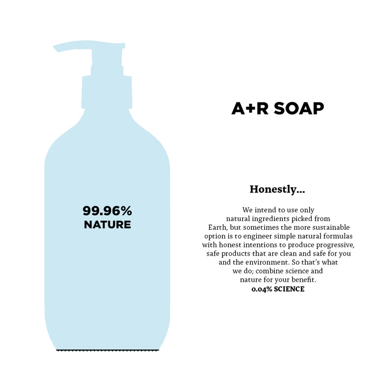 A+R Soap 99.96% Natural Ingredients, 0.04% Science