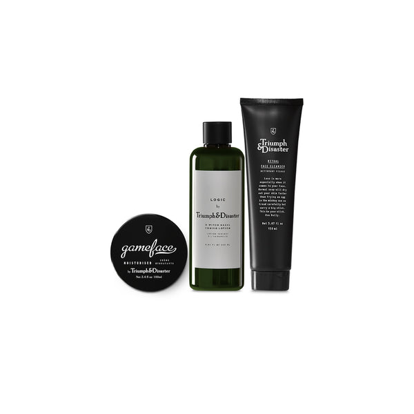 Face 1.0 Set - Gameface Moisturiser, Logic Toner & Ritual Cleanser