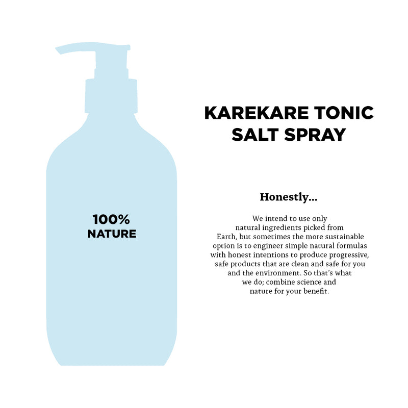 Karekare Tonic Salt Spray 100% Natural Ingredients