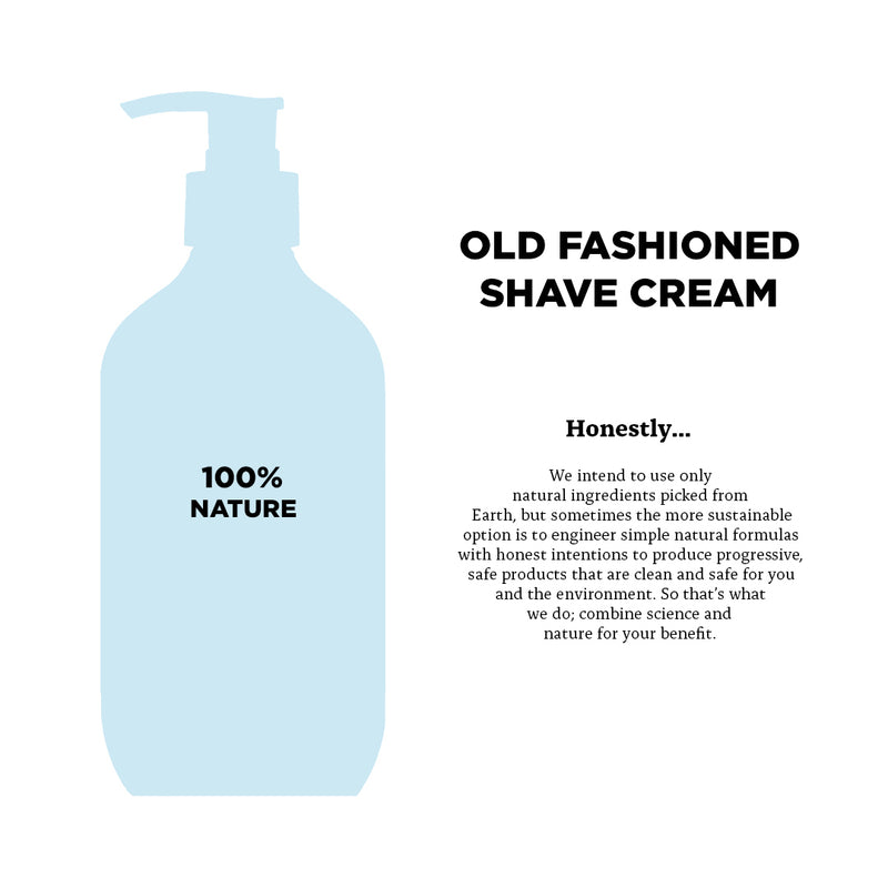 Old Fashioned Shave Cream 100% Natural Ingredients