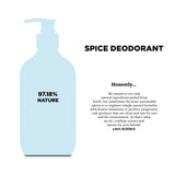 Spice Deodorant Spice Deodorant 97.18% Natural Ingredients, 2.82% Science